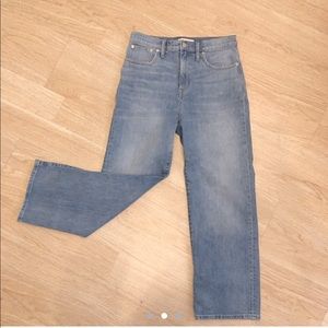 Madewell high-waisted slim wide-leg jeans